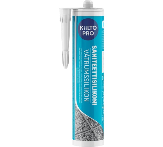 Герметик KIILTO Saniteettisilikoni 11, 310 мл природно-белый T3550.926