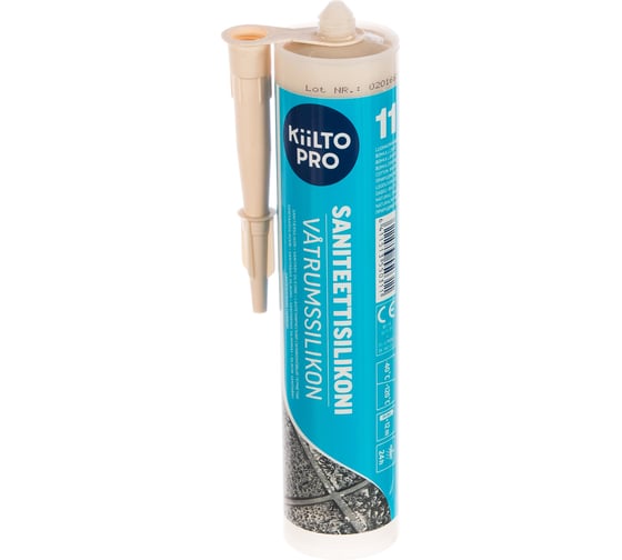 Герметик KIILTO Saniteettisilikoni 11, 310 мл природно-белый T3550.926