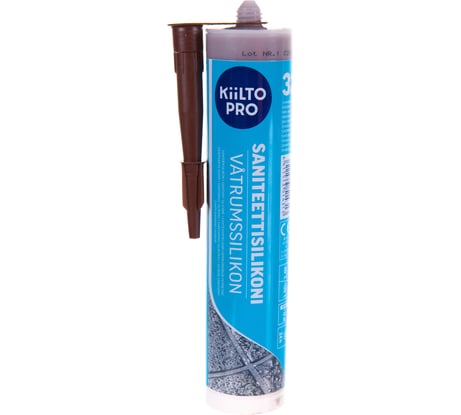 Герметик KIILTO Saniteettisilikoni 32, 310 мл темно-коричневый T3514.926