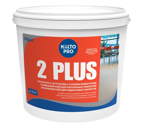 Универсальный клей для напольных покрытий KIILTO 2 Plus 4 кг T6529.303K