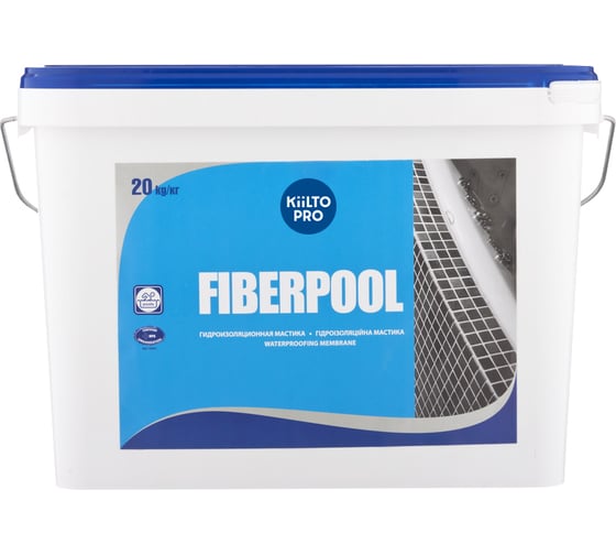 Гидроизоляционная мастика KIILTO Fiberpool 20 кг T3723.302