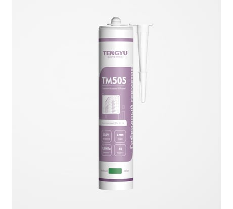 Гибридный клей-герметик для кровли Tengyu TM505, зеленый мох (RAL 6005), 290мл 999010