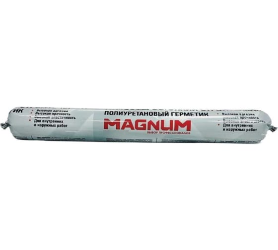 Атмосферостойкий строительный полиуретановый герметик Magnum черный, 900 г М-007-1-600 1