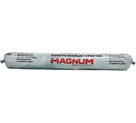 Атмосферостойкий строительный полиуретановый герметик Magnum белый, 900 г М-007-2-600