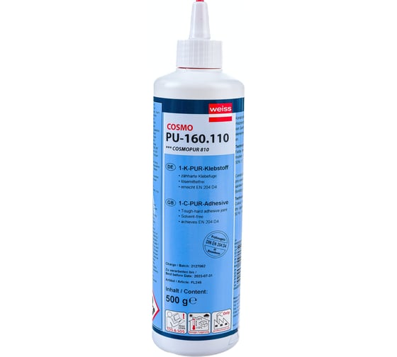 Полиуретановый клей COSMOFEN COSMO полиэтиленовая бутылка 500ml PU-160.110