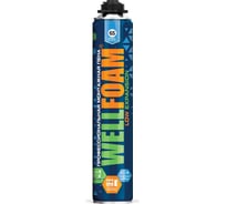 Пена монтажная профессиональная WELLFOAM всесезонная PRO65 LOW EXPANSION 850ml WFAS65LE
