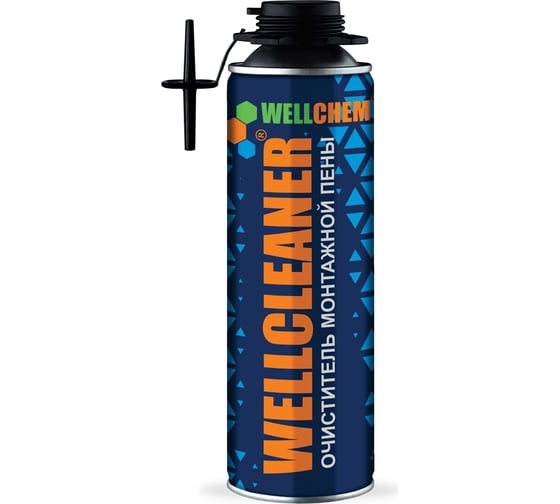 Очиститель монтажной пены WELLFOAM WELLCLEANER 650 мл WCL