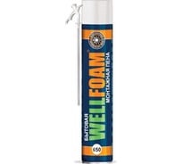 Пена полиуретановая монтажная WELLFOAM бытовая всесезонная 650 WF650B