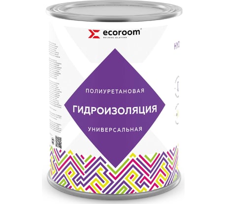 Полиуретановая универсальная гидроизоляция ECOROOM HYDRONEED, белый, 1 кг 443-1-1-Бел
