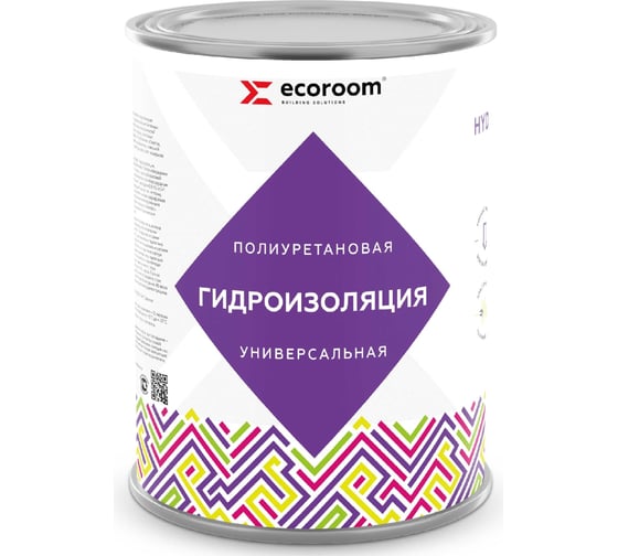 Полиуретановая универсальная гидроизоляция ECOROOM HYDRONEED, белый, 1 кг 443-1-1-Бел