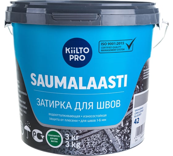 Затирка KIILTO Saumalaasti 42, 3 кг, сине-серый T3567.003 1