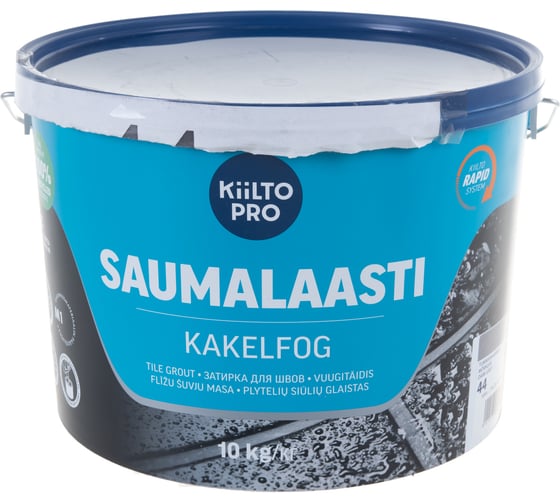 Затирка KIILTO Saumalaasti 44, 10 кг, темно-серый T3562.010