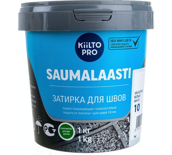 Затирка KIILTO Saumalaasti 10, 1 кг, белый T3504.001