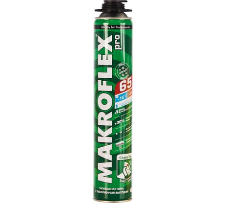 Монтажная всесезонная пена MAKROFLEX 2146690 ShakeTec 65, проф. 850 мл Б0027192