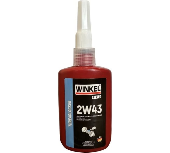 Фиксатор резьбовых соединений средней прочности WINKEL pro 2w43 50 мл 20303 1