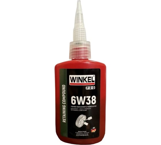 Фиксатор цилиндрических соединений высокой прочности WINKEL pro 6w38 50 мл 20603