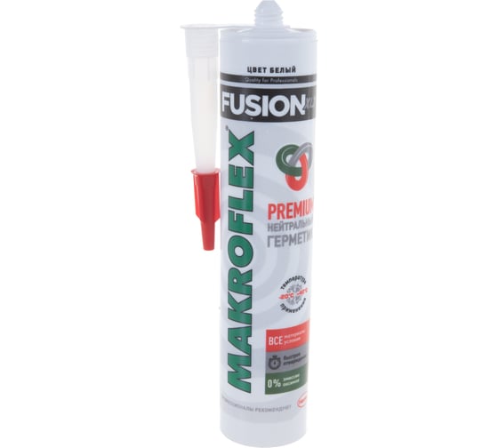 Силиконовый герметик MAKROFLEX 2461858 FUSION белый, 280 мл Б0041864