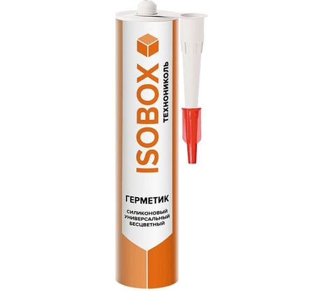 Герметик Технониколь ISOBOX силиконовый, универсальный, бесцветный, 260 мл TN749219