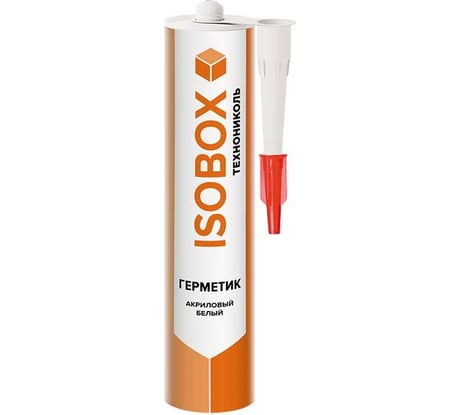 Герметик Технониколь ISOBOX акриловый, универсальный белый, 260 мл TN749222