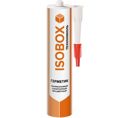 Герметик Технониколь ISOBOX силиконовый, санитарный, бесцветный, 260 мл TN749221