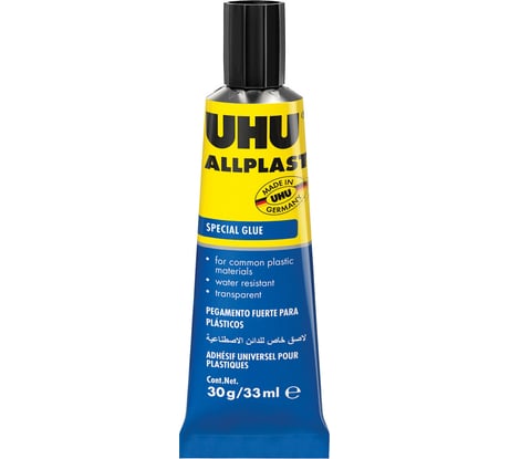 Клей для пластиков UHU ALLPLAST 30г 48425/B