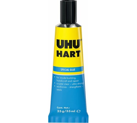 Клей для жестких пластиков UHU HART 35 г 40936
