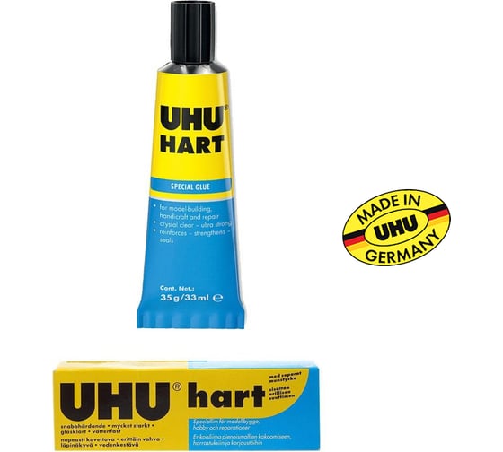 Клей для жестких пластиков UHU HART 35 г 40936