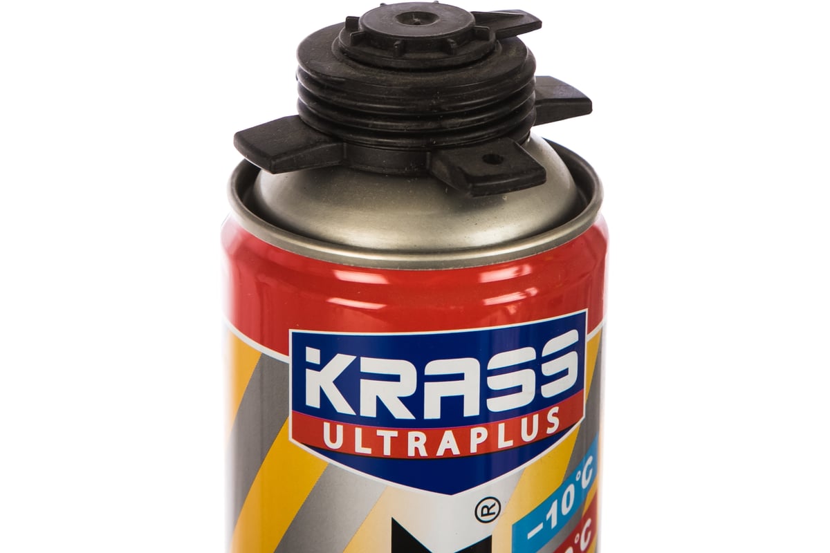 Монтажная пена KRASS ULTRAFLEX 65 пистолетная всесезонная 0,82 л Лк .