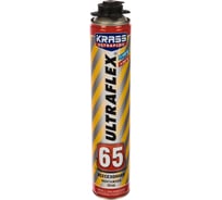 Монтажная пена KRASS ULTRAFLEX 65 пистолетная всесезонная 0,82 л Лк-00003983