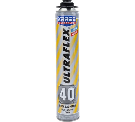 Монтажная пена KRASS ULTRAFLEX 40 пистолетная всесезонная Лк-00010201