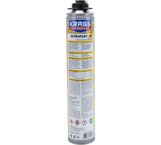 Монтажная пена KRASS ULTRAFLEX 40 пистолетная всесезонная Лк-00010201