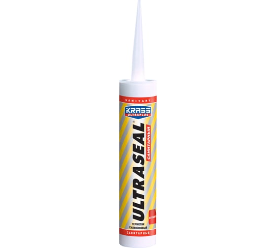 Силиконовый герметик KRASS Ultraseal санитарный бесцветный 260 мл Лк-00005055