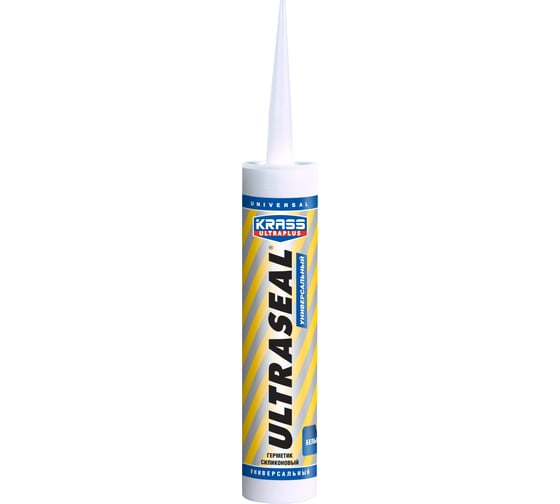 Универсальный силиконовый герметик KRASS Ultraseal белый 260 мл Лк-00005052 1