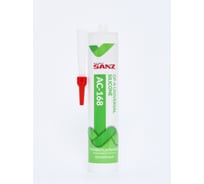 Универсальный силиконовый герметик SANZ АС-168 прозрачный, 280 мл. 168-7400-C