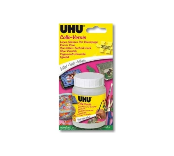Клей-лак для бумаги и ткани UHU КРЕАТИВ 150 мл 47375