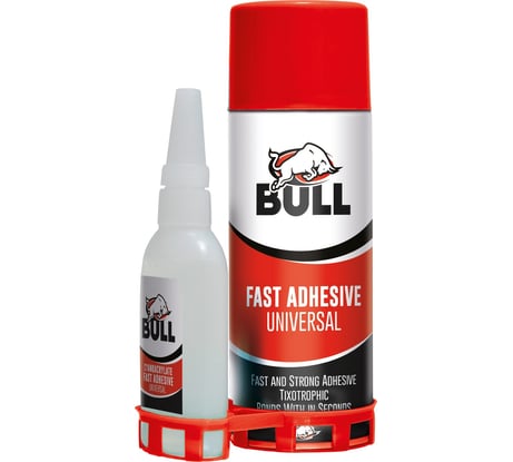 Универсальный экспресс клей Bull с активатором, 50 гр+200 мл BN705_50