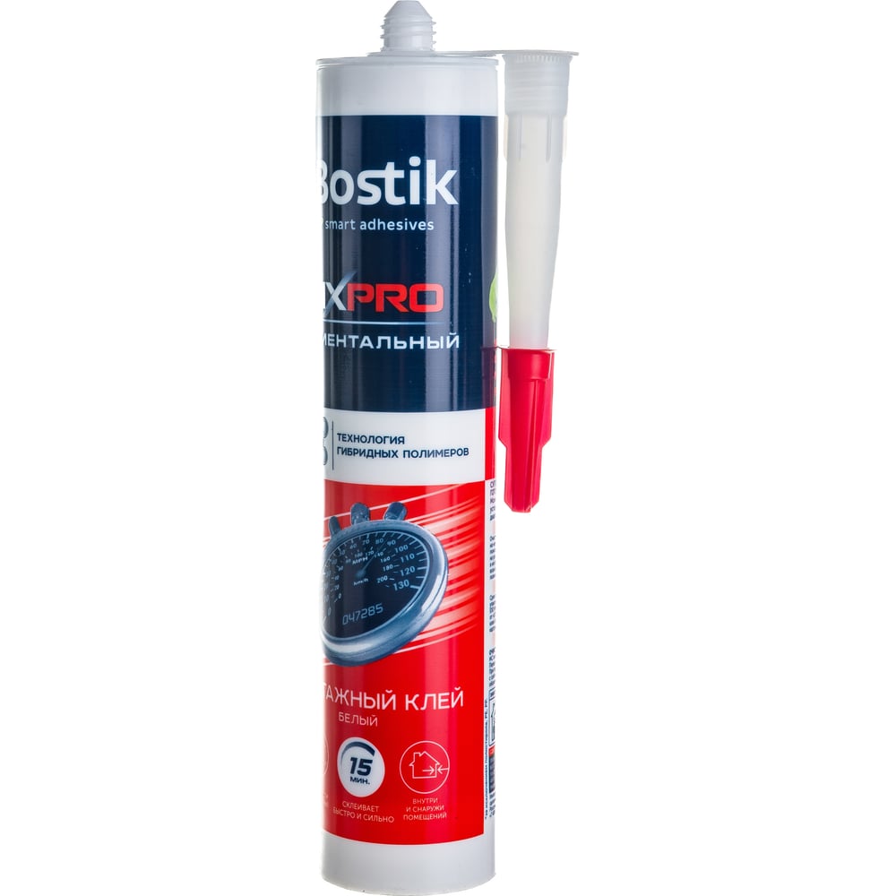 Монтажный клей Bostik FIXPRO гибрид МОМЕНТАЛЬНЫЙ белый 280 мл 12013927 ...