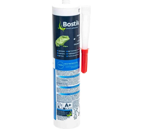 Монтажный клей Bostik FIXPRO гибрид УНИВЕРСАЛЬНЫЙ белый 290 мл 12013925