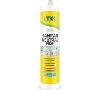 Нейтральный санитарный силиконовый герметик ТКК Tekasil Sanitar Neutral Profi белый 50452