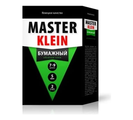 Обойный клей для бумажных обоев Master Klein 500 гр жест. пачка 11603374