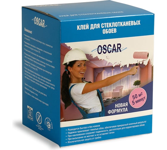 Клей для стеклообоев Oscar сухой, 400 г GO400-k