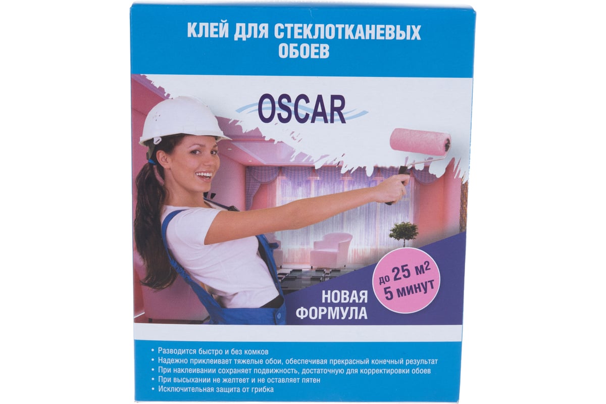 Клей для стеклообоев Oscar сухой, 200 г GO200-k - выгодная цена, отзывы,  характеристики, фото - купить в Москве и РФ