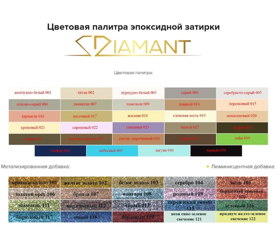 Эпоксидная затирка Живая Краска 002 Диамант титан 1 кг 001002