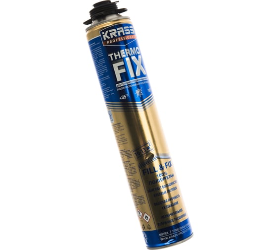 Клей-пена KRASS Professional ThermoFix для теплоизоляционных работ 0,75 л Лк-00010328
