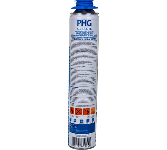 Профессиональная монтажная пена PHG Absolute PROF 60 750 ml Winter 242413