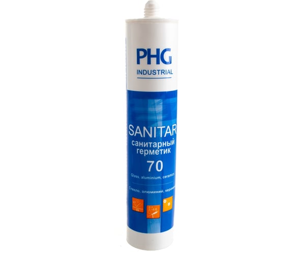 Силиконовый санитарный герметик PHG Industrial Sanitar прозрачный 280 ml 448749