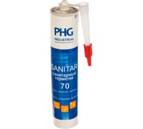 Силиконовый санитарный герметик PHG Industrial Sanitar белый 280 ml 448748