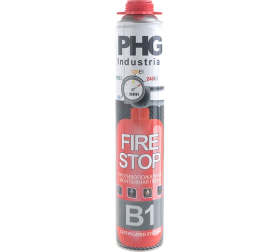 Огнестойкая монтажная пена PHG Industrial FireStop B1 1000 мл 612288
