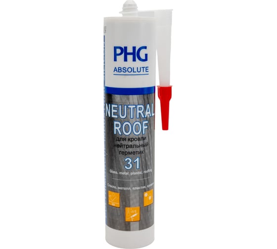 Силиконовый герметик PHG Absolute Neutral Roof белый 280 ml 448745
