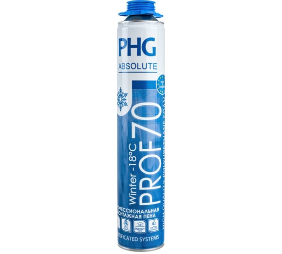 Професcиональная монтажная пена PHG Absolute PROF 70 л 1000 ml Winter 242420